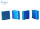 Biru Nylon Bulu Blok Kaki Persegi Untuk GT3250 96386003 101 * 101 * 26mm